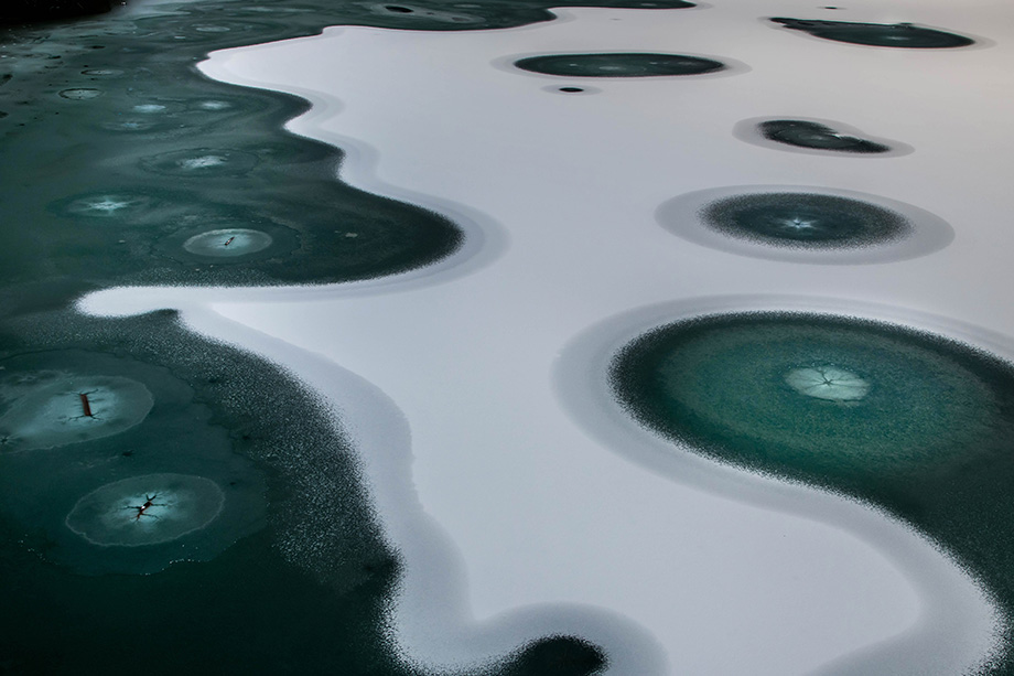 写真　実行委員長賞「氷紋」有本隆司（舞鶴市）